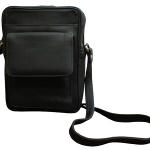 Leather mens shoulder bag