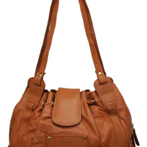 All Leather Multi-Compartment Hobo Bag