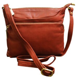 All Leather Cross-body Bag