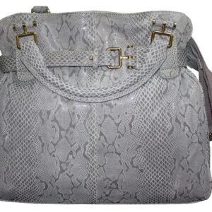 Leather tote bag