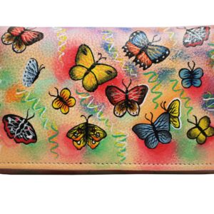 Butterfly Hand Painted Wallet
