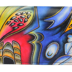 Blue Fusion Hand Painted Wallet