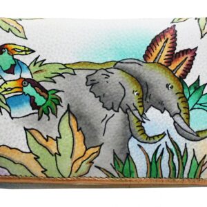 Elephant Hand Painted Wallet
