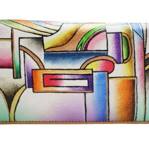 Geometric Hand Painted Wallet