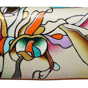 Green/Gold Hand Painted Wallet