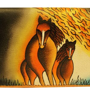 Storm Horse Hand Painted Wallet