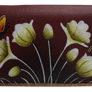 White Lilies Hand painted Wallet