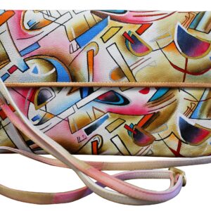 Multi Abstract Hand Painted Clutch