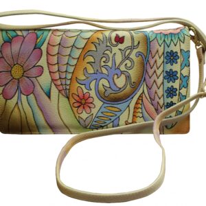 Floral Abstract Hand Painted Clutch
