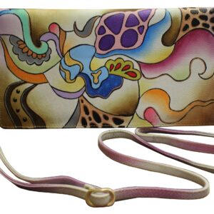 Abstract Hand Painted Clutch