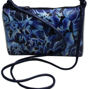 Blue Splash Hand Painted Shoulder Bag