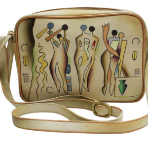 Dancing Ladies Hand Painted Hand Bag