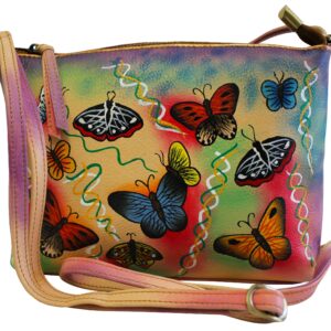 Butterfly Hand Painted Cross-body Small Bag