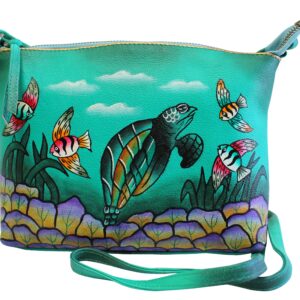 Ocean Hand Painted Small Cross-body Hand Bag