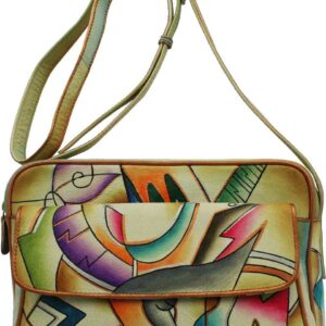 Camera Abstract Hand Painted Hand Bag