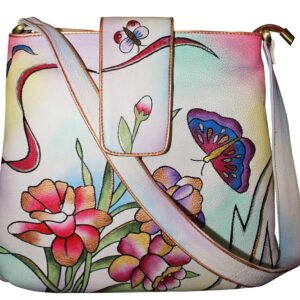 Flower Garden Hand Painted Hand Bag