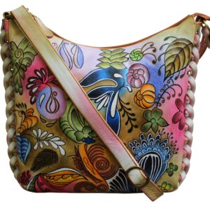 New Flower Hand Painted  Braided Hand Bag