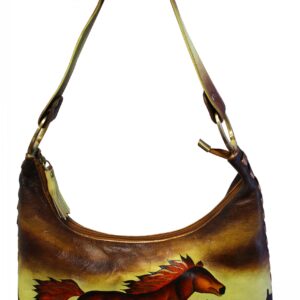 Wild Horse Hand Painted Shoulder Hand Bag
