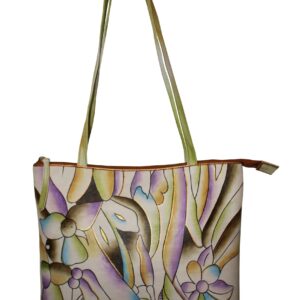Jungle Medium Hobo Hand Painted Hand Bag