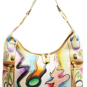 Waves Hand Painted Hobo Hand Bag