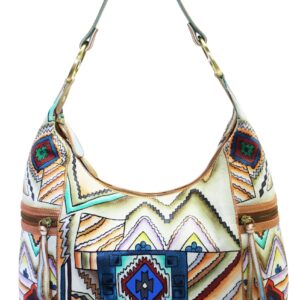 Southwest Hand Painted Hobo Shoulder Bag