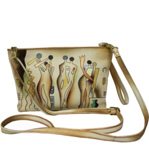 Ladies Hand Hand Painted Cross-body Shoulder Bag