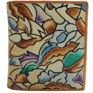Autumn Leaves Hand Painted Wallet