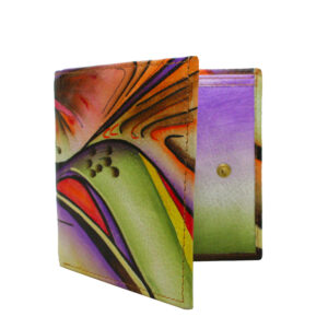Purple/Brown Credit Card Wallet