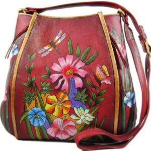 Red Flowers Hand Painted Large Organizer