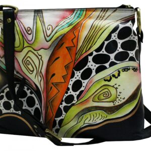 Leopard Abstract hand painted tote bag