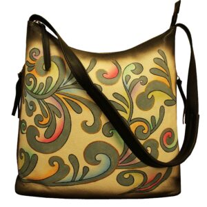 Alpona Black medium hobo shoulder bag