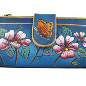 Hawaiian Flowers Hand Painted Wallet