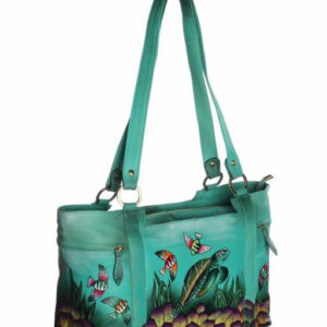 Ocean Life Hand Painted Tote Bag