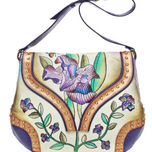 Iris Hand Painted Tote Bag