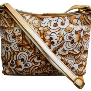 Mehndi Hand Painted Medium Hobo Bag