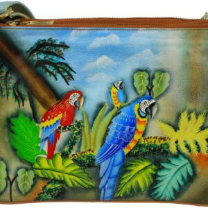 Parrot Hand Painted Cross-body Shoulder Bag