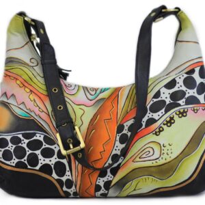 Leopard Hand Painted Shoulder Bag