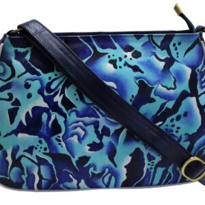 Blue Splash Hand Painted Shoulder Bag