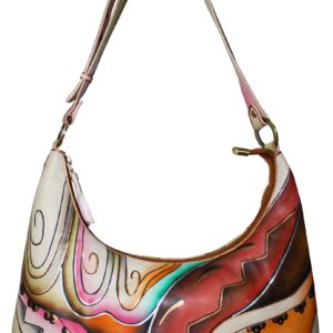 Whimsical Hand Painted Shoulder Bag