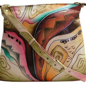 Whimsical Hand Painted Shoulder Bag Tote