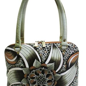 Zentangle Hand Painted Shoulder Bag