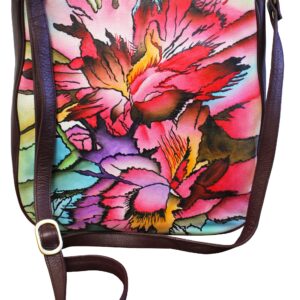Red/Maroon Hand Painted Shoulder Bag