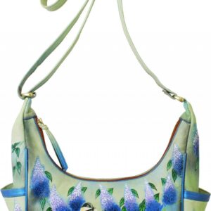 Twin Birds Hobo Hand Painted Bag