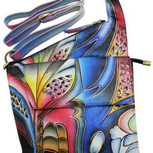 Blue Fusion Hand Painted Cross-body Bag