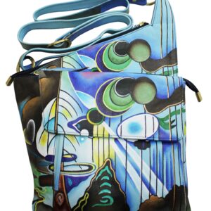 Jumble Art Hand Painted Cross-body Bag