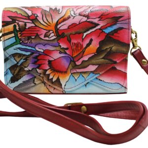 Alcoholic Art Hand Painted Tri-flap Cross-body Bag