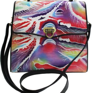 Stormy Sky Hand Painted Shoulder Bag