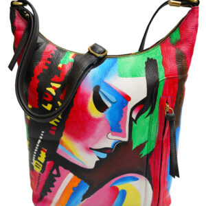 Face Hand Painted Tote Bag