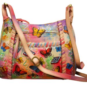 Butterfly Hand Painted Braiding Hobo Bag
