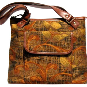 Brown Tapestry Shoulder Bag